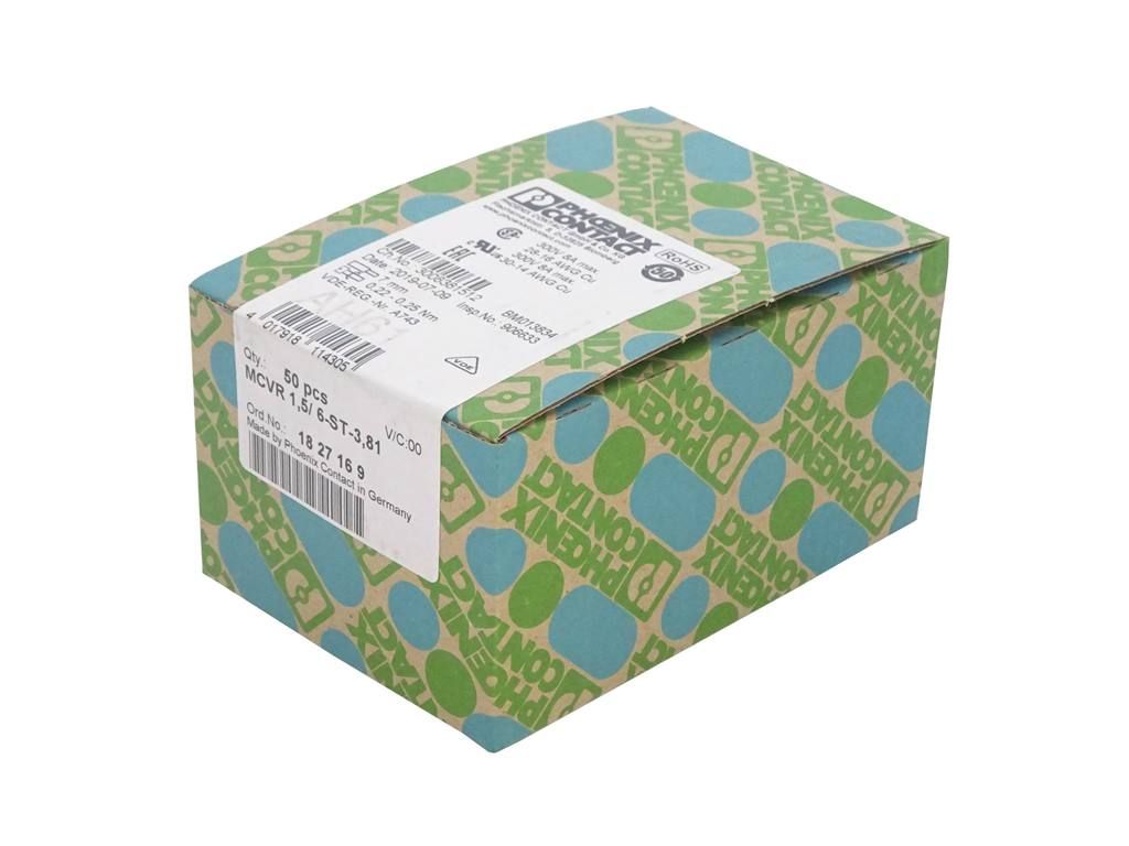 Phoenix Contact 1827169 MCVR 1,5/ 6-ST-3,81 - PCB Connector — Connectors & Plugs