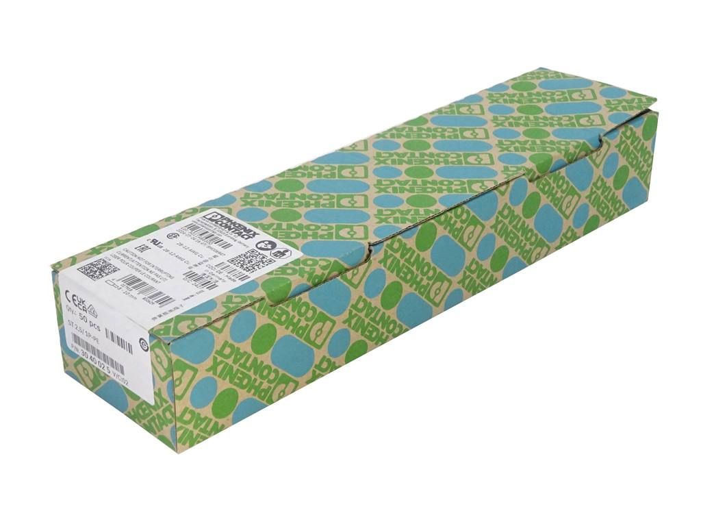 Phoenix Contact 3040025 ST 2,5/ 1P-PE - Spring cage ground terminal block — Terminal Blocks