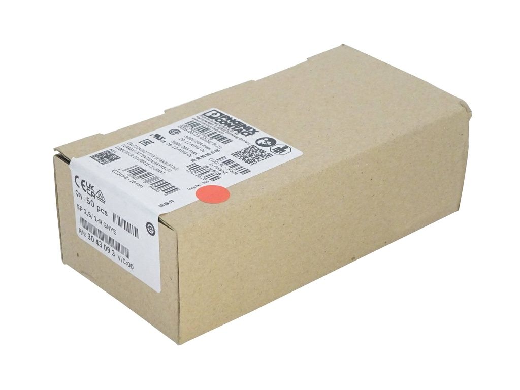 Phoenix Contact 3043093 Plug SP 2,5/ 1-R GNYE — General Accessories