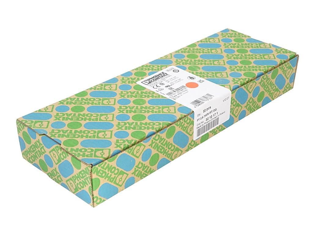 Phoenix Contact 3210171 PT 2.5-TWIN-MT OG - Push-in Knife Disconnect Terminal Block — Terminal Blocks