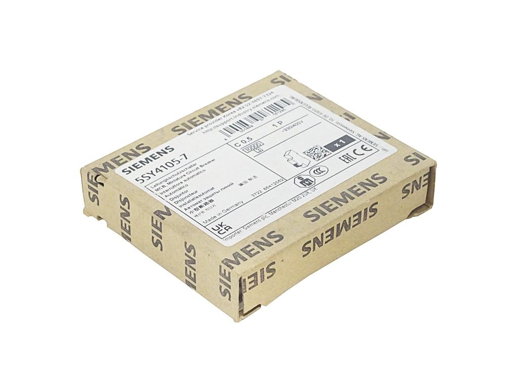 Siemens 5SY4105-7 Supplementary Protector 1P 0.5A Curve C — Leistungsschalter & Sicherungen