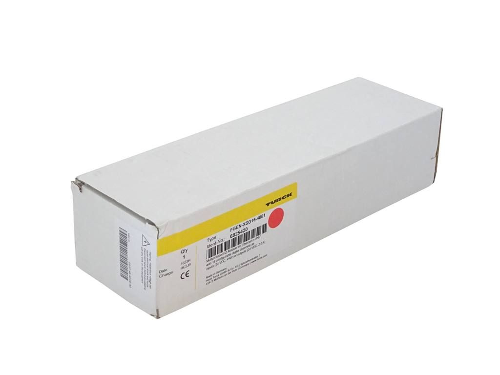 Turck FGEN-XSG16-4001 Compact Multiprotocol I/O Module for Ethernet, 16 Configurable Digital Channels — General Accessories
