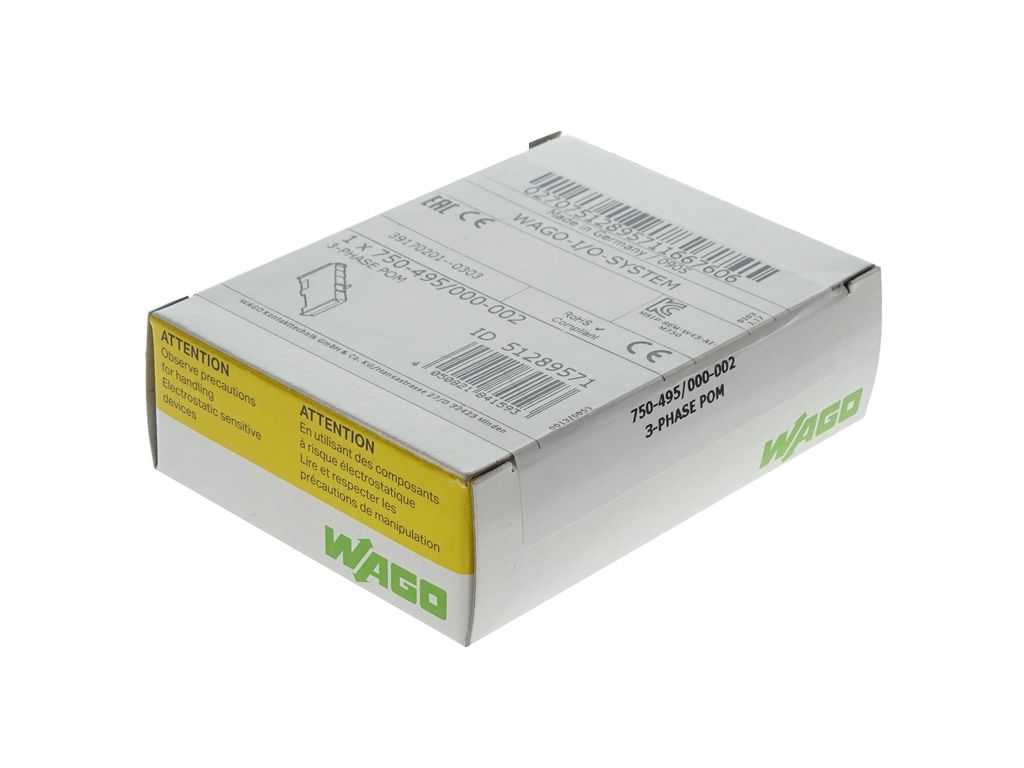 Wago 750-495/000-002 3-Phase Power Measurement; 690 VAC Rogowski coils — SPS